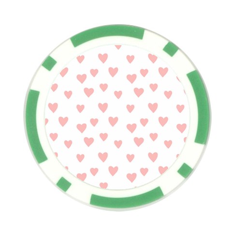 Small Cute Hearts   Poker Chip Card Guard (10 pack) from ArtsNow.com Front