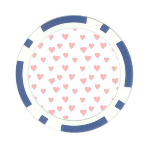 Small Cute Hearts   Poker Chip Card Guard (10 pack) from ArtsNow.com Front