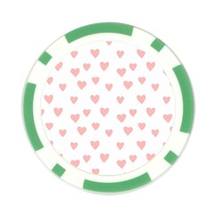 Small Cute Hearts   Poker Chip Card Guard (10 pack) from ArtsNow.com Front