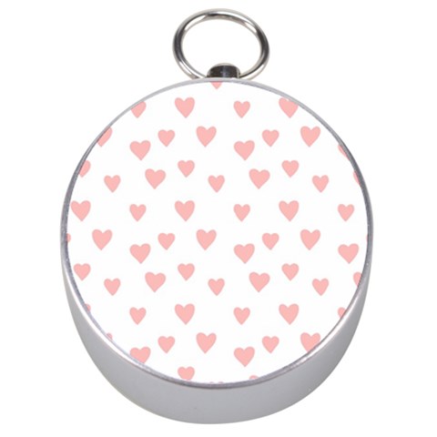 Small Cute Hearts   Silver Compass from ArtsNow.com Front