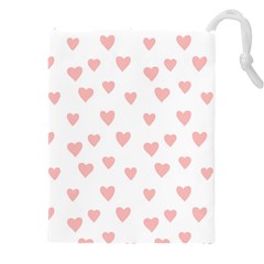 Small Cute Hearts   Drawstring Pouch (4XL) from ArtsNow.com Front