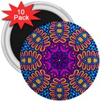 Mandala Fishes 3  Magnet (10 pack)