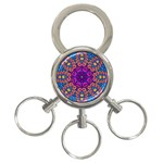 Mandala Fishes 3-Ring Key Chain