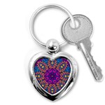 Mandala Fishes Key Chain (Heart)