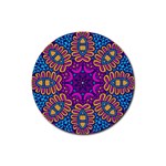 Mandala Fishes Rubber Round Coaster (4 pack)