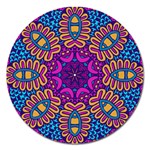 Mandala Fishes Magnet 5  (Round)