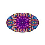 Mandala Fishes Sticker Oval (10 pack)