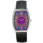 Mandala Fishes Barrel Style Metal Watch