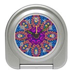 Mandala Fishes Travel Alarm Clock