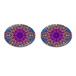 Mandala Fishes Cufflinks (Oval)