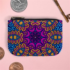 Mandala Fishes Mini Coin Purse from ArtsNow.com Front