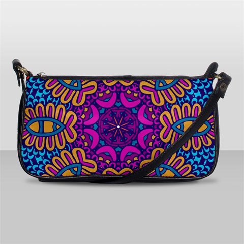 Mandala Fishes Shoulder Clutch Bag from ArtsNow.com Front