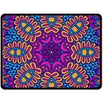 Mandala Fishes Fleece Blanket (Large)