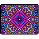 Mandala Fishes Fleece Blanket (Medium)