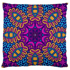 Mandala Fishes Large Cushion Case (Two Sides) from ArtsNow.com Front