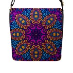 Mandala Fishes Flap Closure Messenger Bag (L)