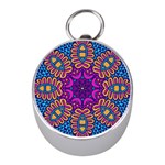 Mandala Fishes Silver Compass (Mini)