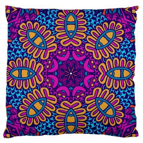 Mandala Fishes Standard Flano Cushion Case (One Side) from ArtsNow.com Front