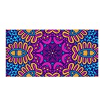 Mandala Fishes Satin Wrap 35  x 70 