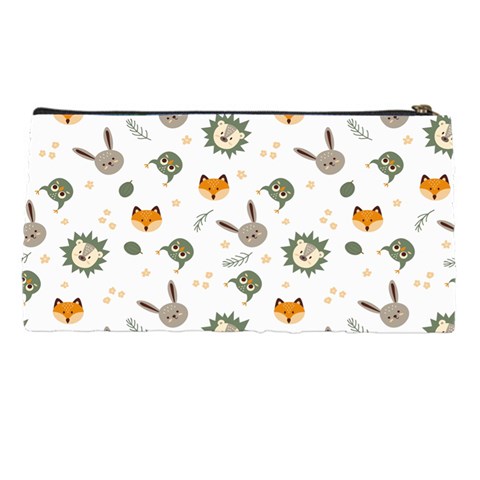 Rabbit, Lions And Nuts   Pencil Case from ArtsNow.com Back