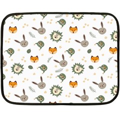 Rabbit, Lions And Nuts   Double Sided Fleece Blanket (Mini) from ArtsNow.com 35 x27  Blanket Front