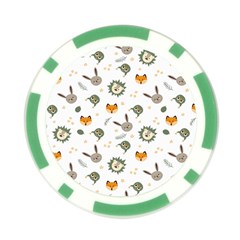 Rabbit, Lions And Nuts   Poker Chip Card Guard (10 pack) from ArtsNow.com Front