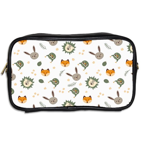 Rabbit, Lions And Nuts   Toiletries Bag (Two Sides) from ArtsNow.com Back