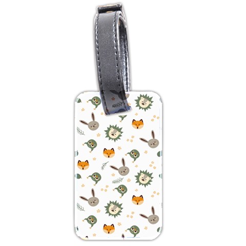 Rabbit, Lions And Nuts   Luggage Tag (two sides) from ArtsNow.com Front