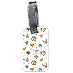 Rabbit, Lions And Nuts   Luggage Tag (two sides) from ArtsNow.com Back