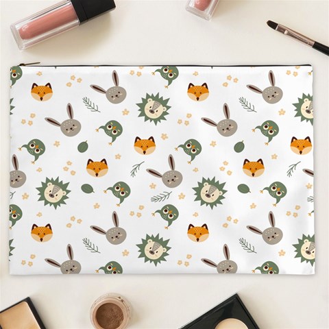 Rabbit, Lions And Nuts   Cosmetic Bag (XXL) from ArtsNow.com Front