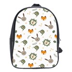 Rabbit, Lions And Nuts   School Bag (XL)