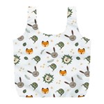 Rabbit, Lions And Nuts   Full Print Recycle Bag (L)