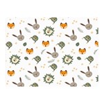 Rabbit, Lions And Nuts   Double Sided Flano Blanket (Mini)