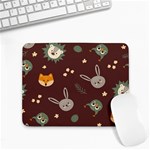 Rabbits, Owls And Cute Little Porcupines  Small Mousepad