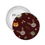 Rabbits, Owls And Cute Little Porcupines  2.25  Button