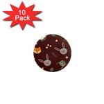 Rabbits, Owls And Cute Little Porcupines  1  Mini Magnet (10 pack) 