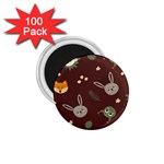 Rabbits, Owls And Cute Little Porcupines  1.75  Magnet (100 pack) 