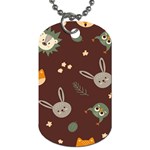 Rabbits, Owls And Cute Little Porcupines  Dog Tag (One Side)