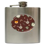 Rabbits, Owls And Cute Little Porcupines  Hip Flask (6 oz)