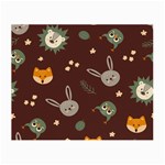 Rabbits, Owls And Cute Little Porcupines  Small Glasses Cloth