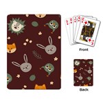 Rabbits, Owls And Cute Little Porcupines  Playing Cards Single Design (Rectangle)