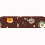 Rabbits, Owls And Cute Little Porcupines  Large Bar Mat