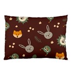 Rabbits, Owls And Cute Little Porcupines  Pillow Case