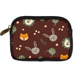 Rabbits, Owls And Cute Little Porcupines  Digital Camera Leather Case