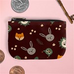 Rabbits, Owls And Cute Little Porcupines  Mini Coin Purse