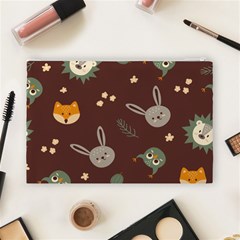 Rabbits, Owls And Cute Little Porcupines  Cosmetic Bag (Large) from ArtsNow.com Back