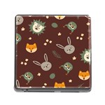 Rabbits, Owls And Cute Little Porcupines  Memory Card Reader (Square 5 Slot)