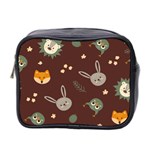 Rabbits, Owls And Cute Little Porcupines  Mini Toiletries Bag (Two Sides)