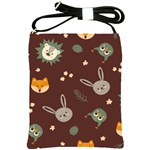 Rabbits, Owls And Cute Little Porcupines  Shoulder Sling Bag