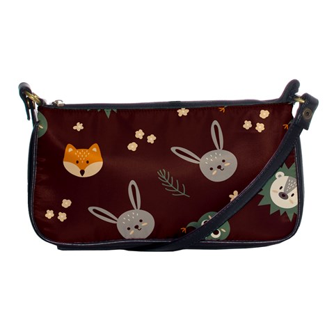 Rabbits, Owls And Cute Little Porcupines  Shoulder Clutch Bag from ArtsNow.com Front